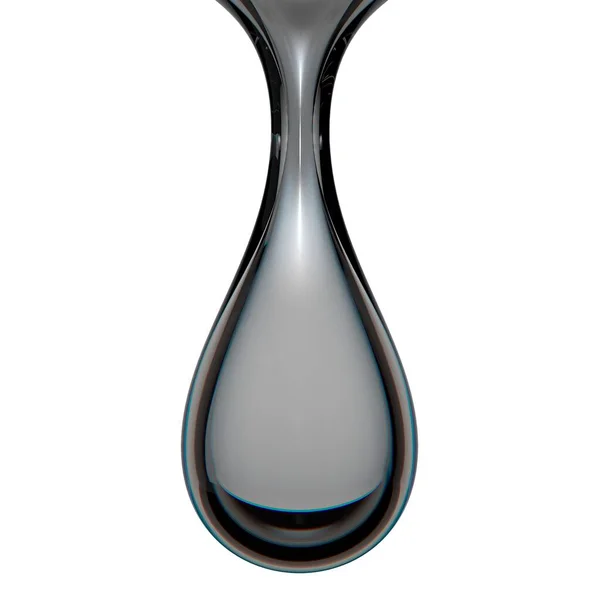 透明水ドロップ新鮮できれいな水グラフィックデザイン要素材料高品質の3Dイラスト — ストック写真
