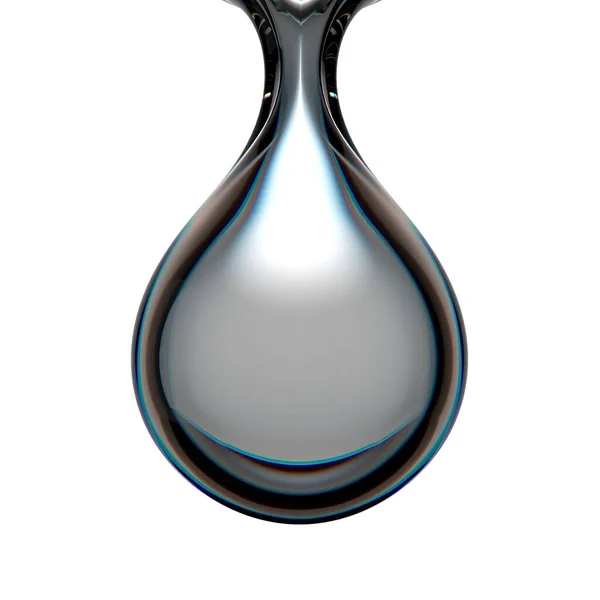 Transparente Vista Frontal Gota Água Fresco Água Limpa Design Gráfico — Fotografia de Stock
