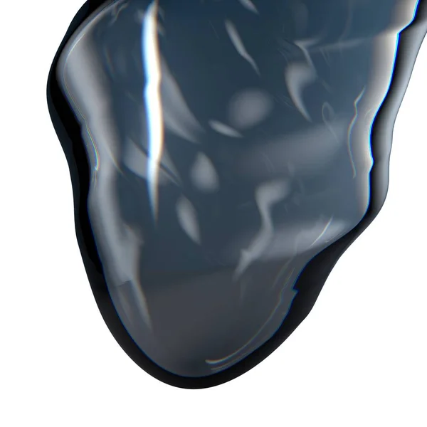 透明化粧品ツイストヒアルロン酸バンプ滴下水新鮮なきれいな水グラフィックデザイン要素材料高品質の3Dイラスト — ストック写真