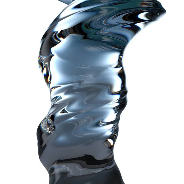 Agua Retorcida Fresca Cosmética Transparente Gota Agua Goteando Agua Dulce —  Fotos de Stock