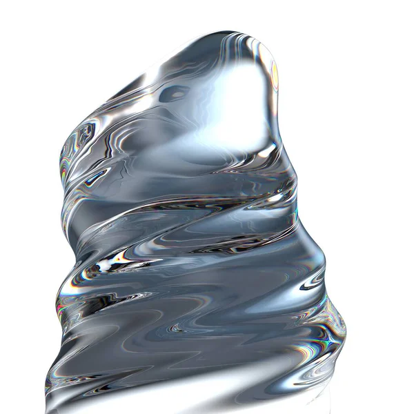 透明冷却水ドロップ滴下新鮮できれいな水グラフィックデザイン要素材料高品質の3Dイラスト — ストック写真