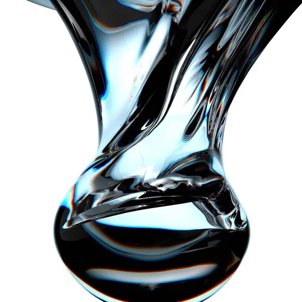 透明クールボールウォータードロップ滴下水新鮮できれいな水グラフィックデザイン要素材料高品質の3Dイラスト — ストック写真