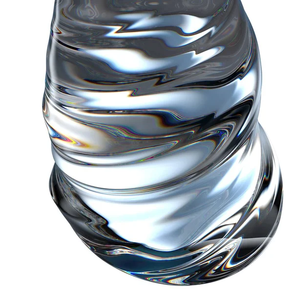 透明洗練された水滴の直接トップビュー新鮮なきれいな水グラフィックデザイン要素滴下水の材料高品質の3Dイラスト — ストック写真