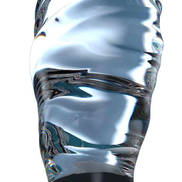 透明明るい水列の水滴滴下水新鮮できれいな水グラフィックデザイン要素材料高品質の3Dイラスト — ストック写真