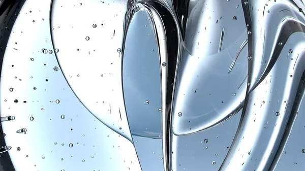 Water Drop Transparent Beautiful Reflection Abstract Rendering Fresh Clean Graphic — Stock Photo, Image