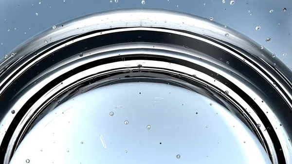 Διαφανές Απλό Διάθλαση Σταγονίδια Νερού Αφηρημένη Απόδοση Φρέσκο Και Καθαρό — Φωτογραφία Αρχείου