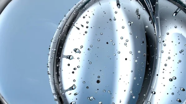 Transparent Beautiful Lens Water Droplets Abstract Rendering Fresh Clean Graphic — Stock Photo, Image