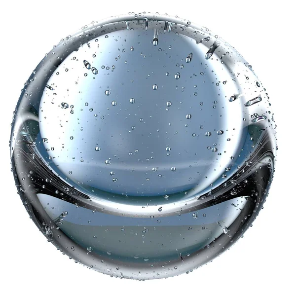 Świeży Czysty Graficzny Element Projektu Materiał Izolowanego Renderowania Przezroczystej Wody — Zdjęcie stockowe