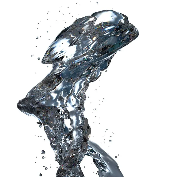 Свіжий Чистий Графічний Елемент Дизайну Матеріал Прозорої Органічної Рідкої Води — стокове фото