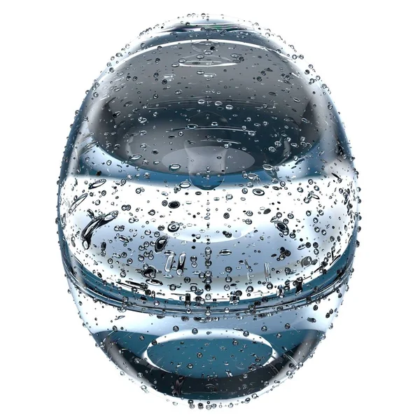 Průhledná Atmosférická Voda Pěkná Reflexe Izolovaný Render Čerstvé Čisté Grafické — Stock fotografie