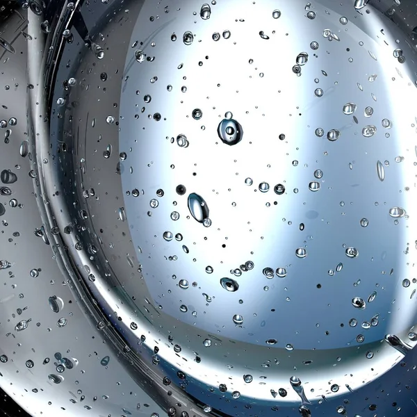 Transparant Uitgebreid Elegante Water Drop Isolated Rendering Fresh Clean Graphic — Stockfoto