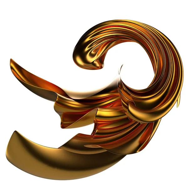 Модный Динамичный Абстрактный Рендеринг Элегантный Современный Графический Материал Золотым Цветом — стоковое фото