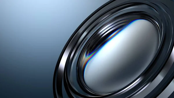 stock image transparent blue like camera optics lens Abstract delicate and atmospheric Elegant and Modern background material High quality 3d illustration.