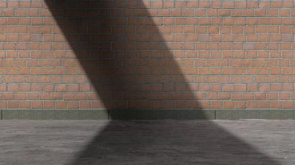 Brick Asphalt Whitish Polsty Wall Shadow Clean Empty Wall Old — Foto de Stock