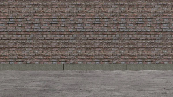 Кирпично Асфальтовая Серая Красная Стена Чистая Пустая Стена Старая Атмосфера — стоковое фото