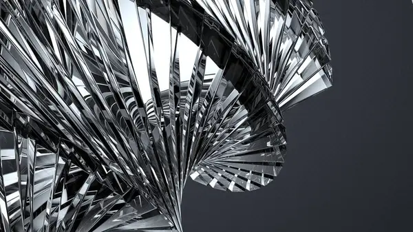 Kristal geometrik şekiller çok güzel parlıyor, pop soyut zarif modern 3d tasarım malzemesi yüksek kaliteli 3D resim.