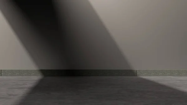 シャープな影の抽象的な通り現代的な3Dレンダリングの背景デザイン材料と屋外スタイリッシュなコンクリート対照的なスペース高品質の3Dイラスト — ストック写真