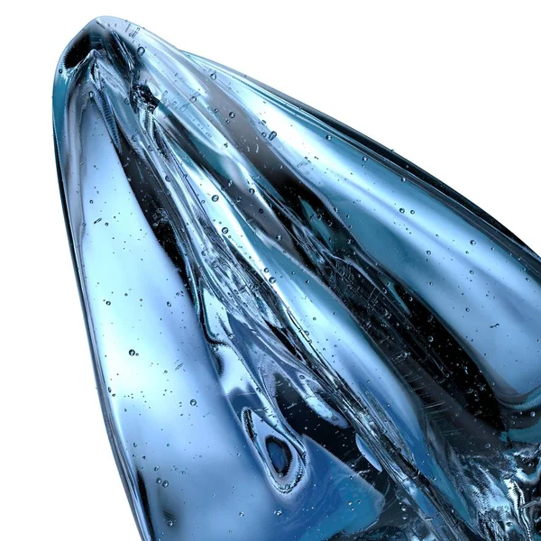 新鮮な氷の結晶 宝石のような冷たさ 抽象的 エレガントでモダンな3Dレンダリング画像高解像度の3Dレンダリング画像 — ストック写真