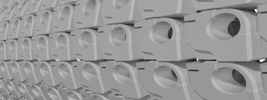 Yığılmış Konsollar Sert Yüzey Fütüristik Bilimkurgu Havalimanı Gri Soyut, Zarif ve Modern 3D Görüntü Oluşturma Yüksek Çözünürlüğü 3D