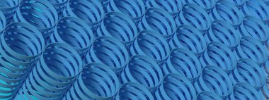 Sayısız Anzu Silindiri Lüks ve Çağdaş Cazibe Mavi ve Beyaz Soyut, Zarif ve Modern 3D Görüntüleme Yüksek Çözünürlüğü 3D