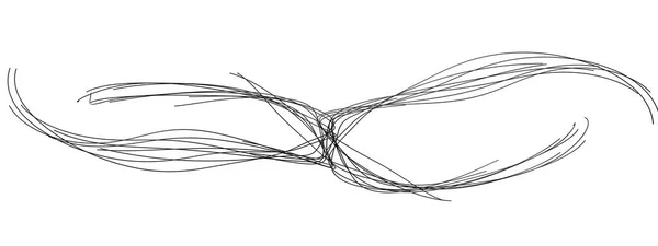 Образные Тонкие Линии Современным Дизайном Безье Роскошной Кривой Черный Абстрактный — стоковое фото