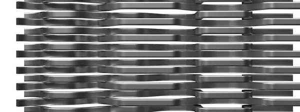 Волнистый Безье Комфортабельный Металлический Тон Серебряный Металлический Абстрактный Элегантный Современный — стоковое фото