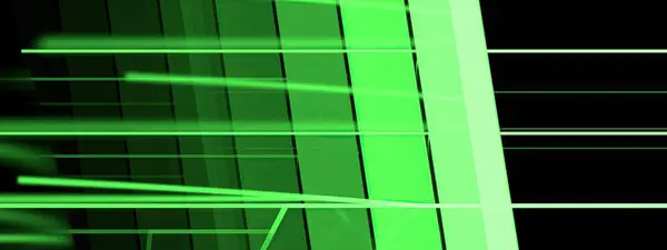 Neon lights of cyberpunk Light-emitting glass is a refraction of many lines Green abstract, elegant and modern 3D rendering imagehigh Resolution 3D rendering image