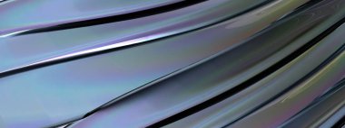 Koyu gökkuşağı renkli cam kırılma yüksek çözünürlüklü 3D görüntüleme dinamik eğrileri ile Zarif ve Modern 3D görüntüleme arkaplanı