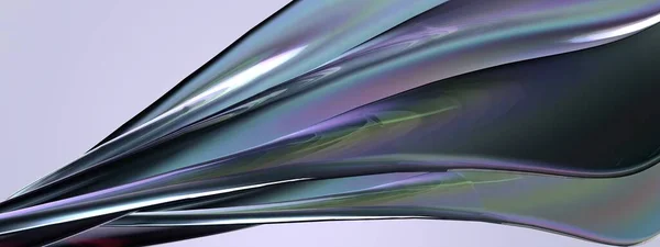 Hintergrund Eines Eleganten Und Modernen Renderings Einer Dunklen Regenbogenfarbenen Glasbrechung — Stockfoto