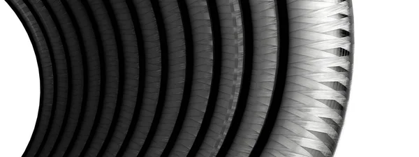 Фон Элегантного Современного Трехмерного Изображения Динамическими Кругами Темно Серых Изолированных — стоковое фото
