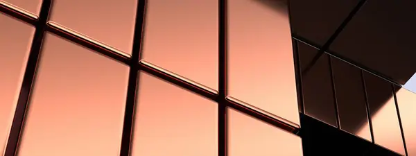 Perspective view of copper box Metallic Elegant Modern 3D Rendering image backgroundhigh Resolution 3D rendering image