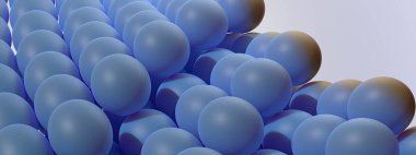 Mavi pop bükme ve bükme küresel yüksek çözünürlükteki 3D görüntüyü oluşturan zarif ve modern 3D görüntü arka planı