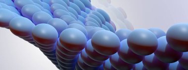 Pop bükme küresi yüzeyi mavi zarif ve modern 3D görüntü arkaplan yüksek çözünürlükteki 3B görüntüleme