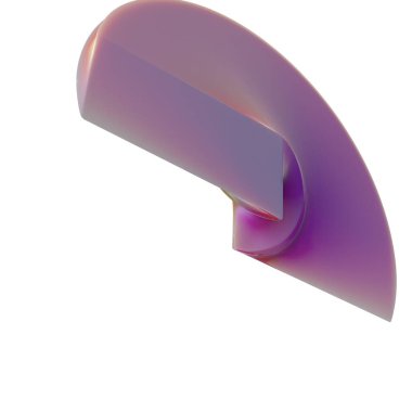 İzole edilmiş Pembe Dikdörtgenin Soyut Arkaplanı Zarif Modern 3D Resim Oluşturma Yüksek Çözünürlüğü 3B