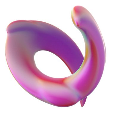 İzole edilmiş gövde yüksek çözünürlüklü 3B görüntüleme üzerine çarpık pembe zarif modern 3B görüntülerin soyut arkaplanı