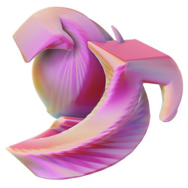 İzole edilmiş küre ve dikdörtgen birleştirilmiş nesne pembe zarif modern 3D görüntü oluşturma soyut arkaplan yüksek çözünürlük 3D resim oluşturma