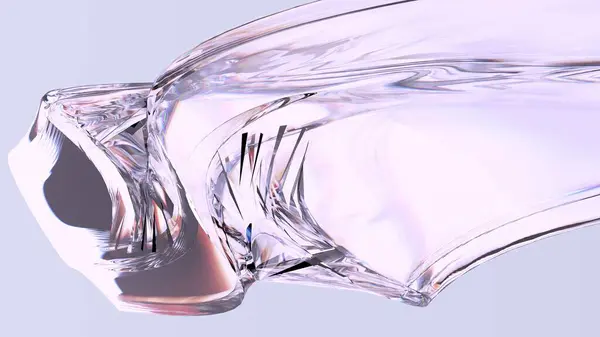 Organik Tazeleyici Modern 3D Yapılandırma Organik Cam Çağdaş Sanat Nesnesi Yüksek Kaliteli 3D Görüntü