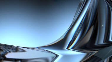 Mavi Kristal Organik Tazeleme ve Yansıtma Zarif Modern 3D Yapılandırma Soyut Arkaplan Yüksek Kaliteli 3d