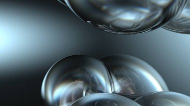 Cam nesne Şeffaf taze kırılma ve yansıma Güzel Zarif ve Modern 3D Yapılandırma Soyut arkaplan Yüksek kalite 3d illüstrasyon