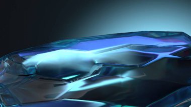 Safir cevheri benzeri güç taşı Taze şeffaf Modern 3D Yapılandırma Soyut arka plan Yüksek kaliteli 3d illüstrasyon
