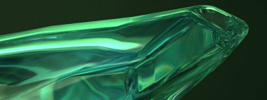 Zümrüt cevheri benzeri güç taşı Taze şeffaf Modern 3D Yapılandırma Soyut arka plan Yüksek kaliteli 3d illüstrasyon