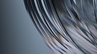 Koyu Atmosfer Cam Kırılması ve Yansıma Konforlu Modern 3D Soyut Arkaplan Yüksek Kaliteli 3D Görüntü