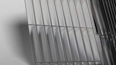 Duvar Temizliği ve Çağdaş Tasarım Elementleri ile Kristal ve Beton Döşeme ve Mimari Zarif ve Modern 3D Soyut Arkaplan Yüksek Kaliteli 3D Görüntü