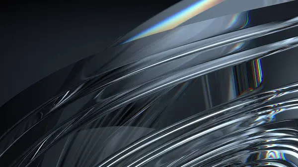 Kristal Şık Sakin Modern 3D Soyut Arkaplan Yapılandırması Siyah Arkaplan Yüksek Kaliteli 3D Görüntü