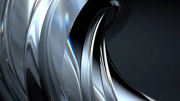 Kristall Chic Bezier Kurven Elegant Und Modern Rendering Abstrakter Hintergrund Stockfoto