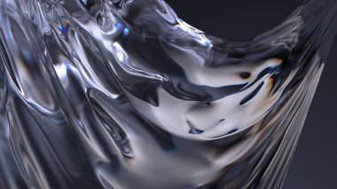 Karanlık Atmosfer Temiz Cam Şık Birleşik Modern 3D Görüntü Özeti Yüksek Kaliteli 3D Görüntü