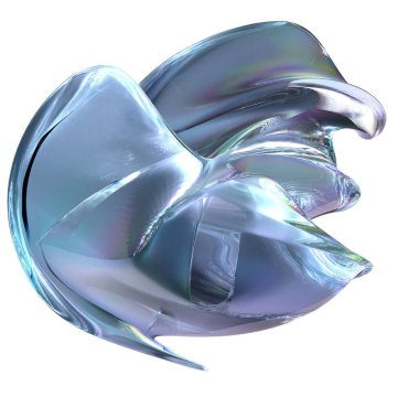 Su, Buz, Kristal Nesneler Gizemli Taze İzole edilmiş Modern 3D Soyut Arka plan Yüksek Kaliteli 3D Görüntü