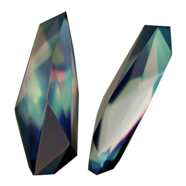 Karanlık Atmosfer Mücevherine benzer Güç Taşı Taze Koyu İzole Edilmiş Modern 3D Soyut Arka plan Yüksek Kaliteli 3D Görüntü