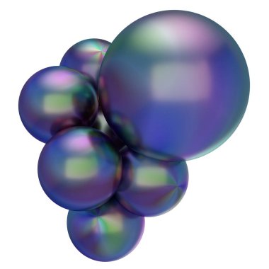 Organik Krom Yansıtıcı Metal Geometri Çağdaş Yüzey Boyası Ayrı Modern 3D Hazırlama Yüksek Kaliteli 3D Resim