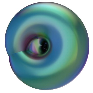 Organik Krom Yansıtıcı Metal Geometri Sıvı Sıvı Yüzey İzole Modern 3D Hazırlama Yüksek Kaliteli 3D Görüntü